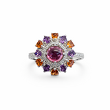 Cabochon Halo Ring