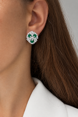 Emerald Bloom Earrings