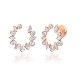 Diamond Moon Earrings