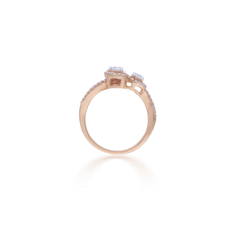 Tri-Solitaire Ring