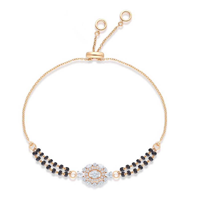 Slink Diamond Mangalsutra Bracelet | Fiona Diamonds