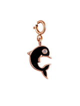 Noir Dolphin Charm